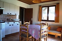 Chalet L'Arolle - 2-kamer apt. voor max. 4 pers. - keuken met keukenkasten